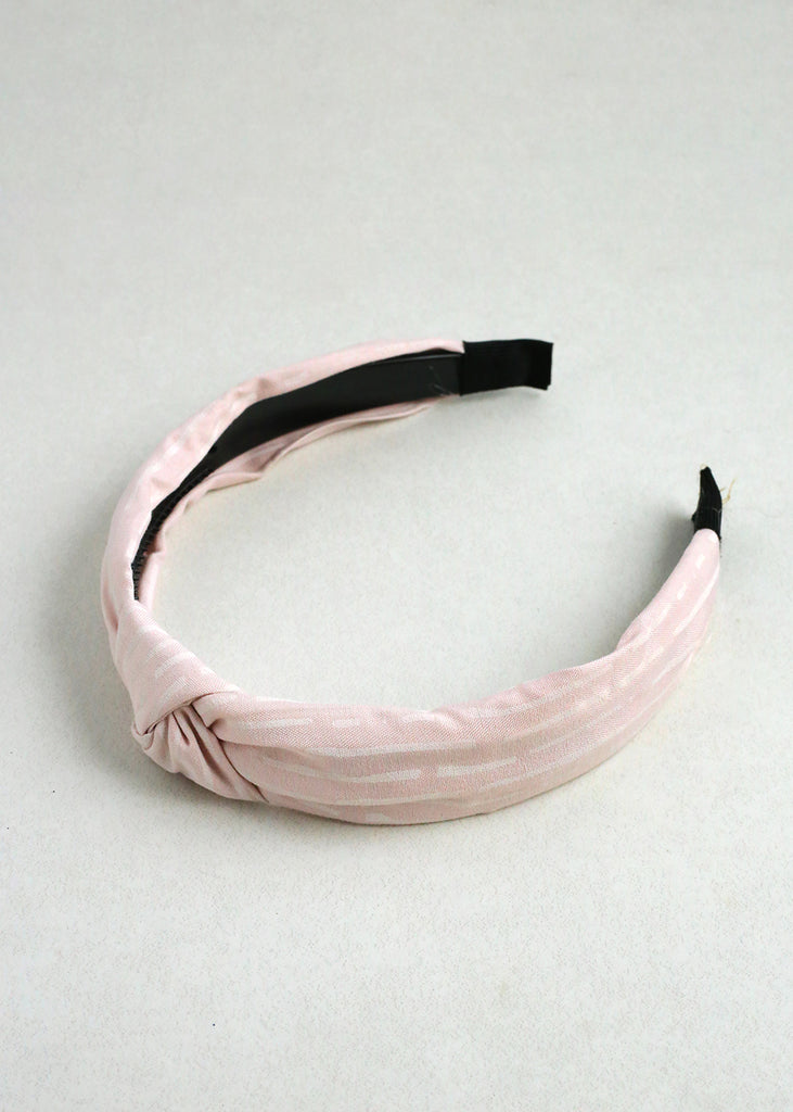 Chic Knotted Headband Light Pink HAIR - Shop Miss A