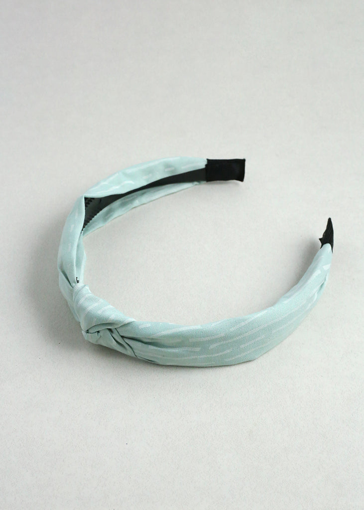 Chic Knotted Headband Mint HAIR - Shop Miss A