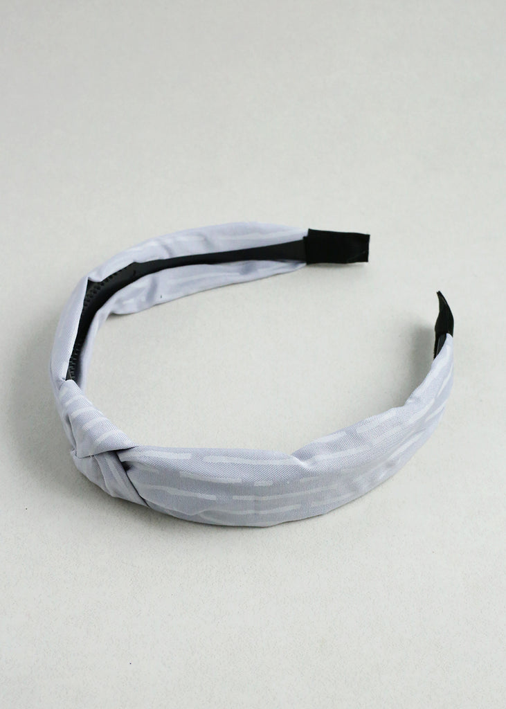 Chic Knotted Headband Gray HAIR - Shop Miss A