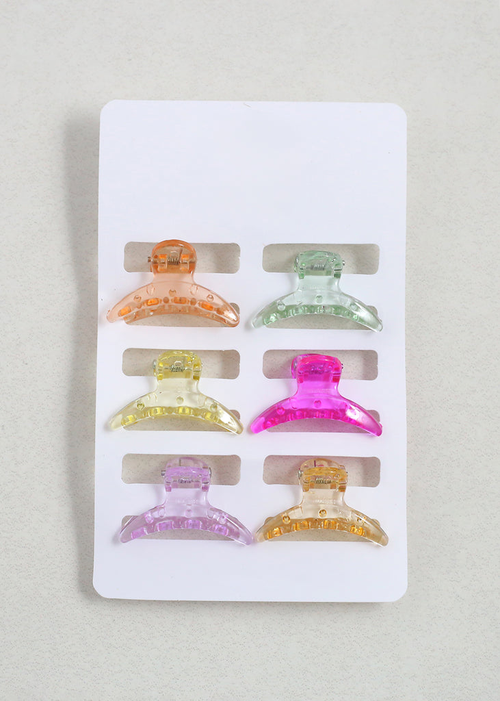 6 Pieces Mini Claw Hair Clips Style #2 HAIR - Shop Miss A