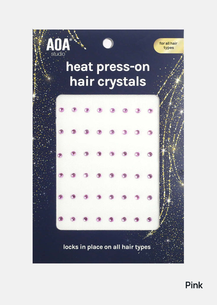 AOA Heat Press-On Hair Crystals Pink COSMETICS - Shop Miss A