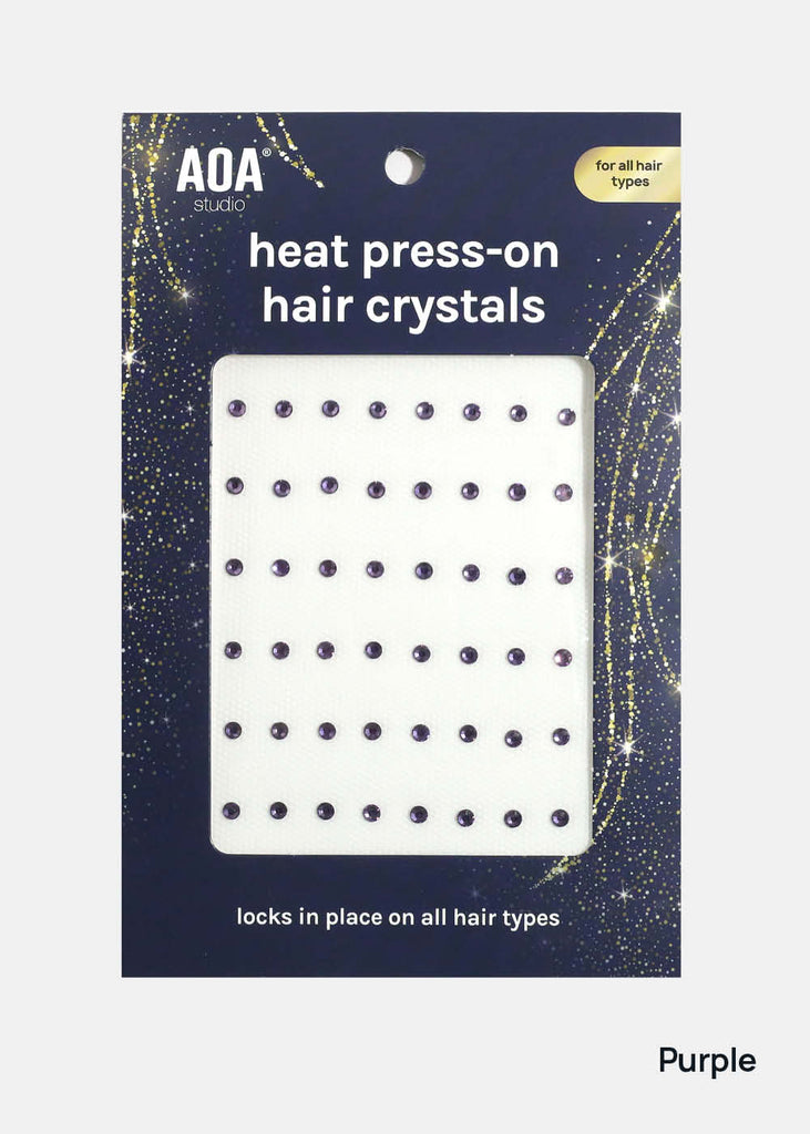 AOA Heat Press-On Hair Crystals Purple COSMETICS - Shop Miss A