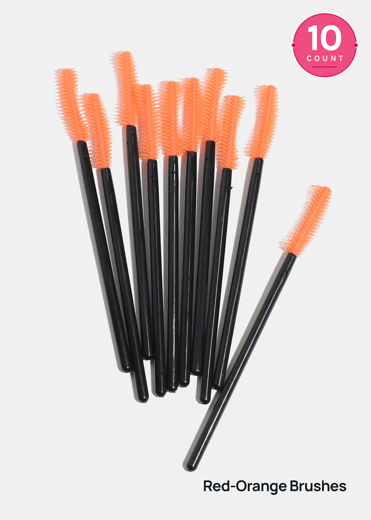 AOA Disposable Silicone Lash + Brow Wands Red-Orange Brushes COSMETICS - Shop Miss A