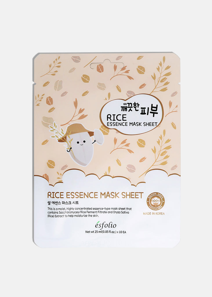 ESFOLIO Pure Skin Essence Mask Sheet - Rice Skincare - Shop Miss A