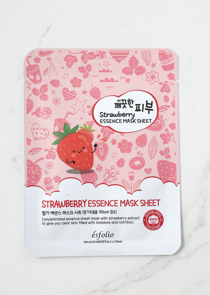 ESFOLIO Pure Essence Mask Sheet - Strawberry  Skincare - Shop Miss A