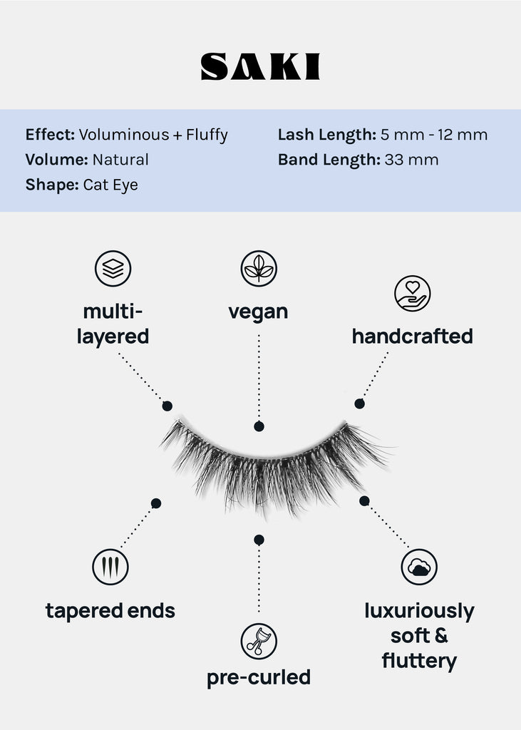 Magical Girl Classic Eyelashes – Saki  COSMETICS - Shop Miss A