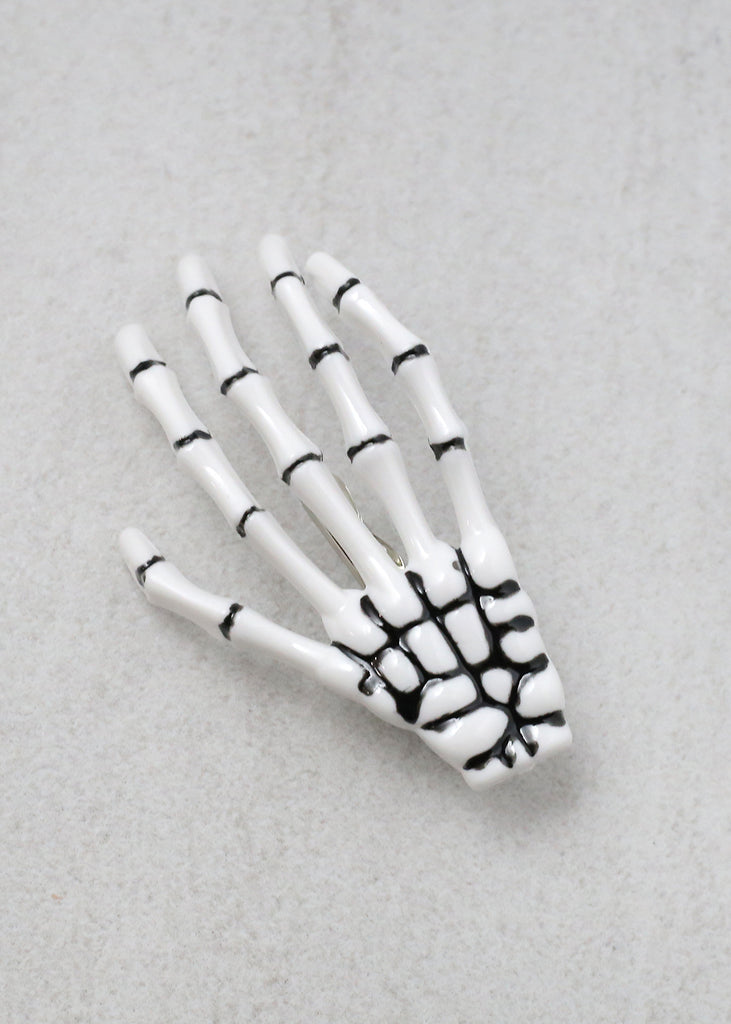 Skeleton Hair Clips White  HAIR - Shop Miss A