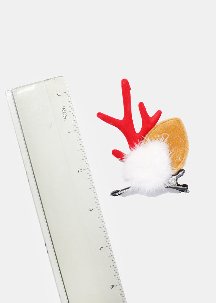 Miss A Christmas Hair Clips - Red Antlers  HAIR - Shop Miss A