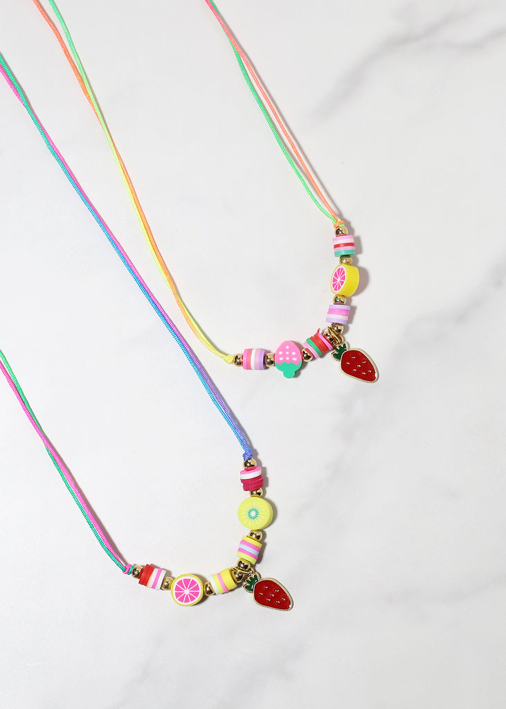 Multi Fruit Adjustable Necklace  JEWELRY - Shop Miss A