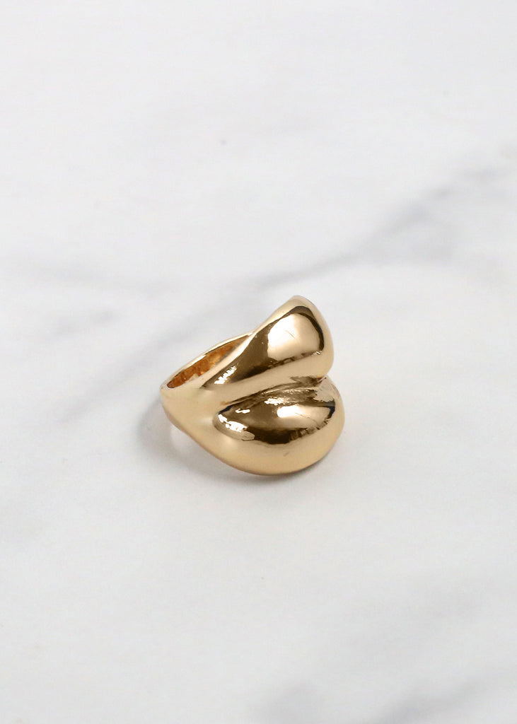 Double Drop Ring Gold - Size 17 JEWELRY - Shop Miss A