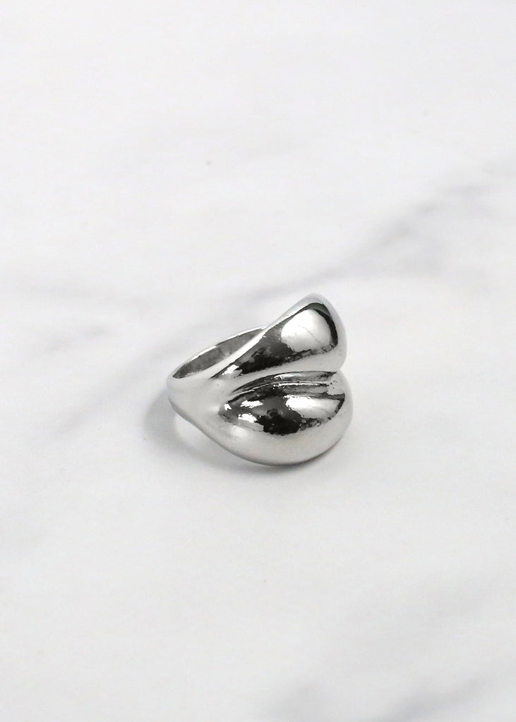 Double Drop Ring Silver - Size 17 JEWELRY - Shop Miss A