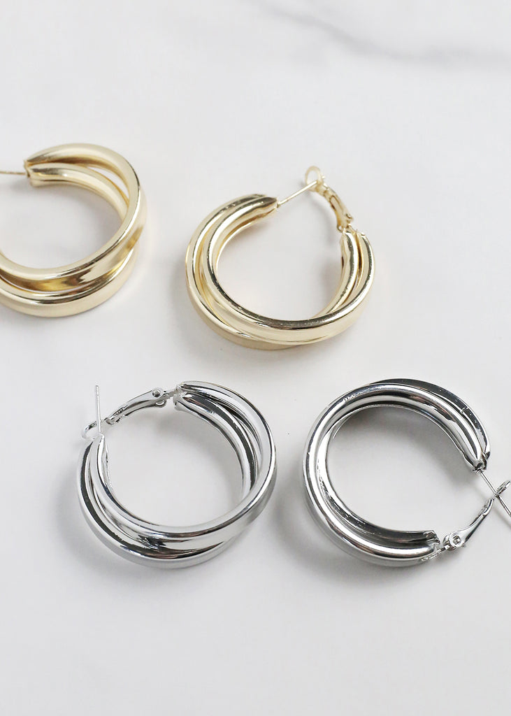 Layered Hoop Earring  JEWELRY - Shop Miss A