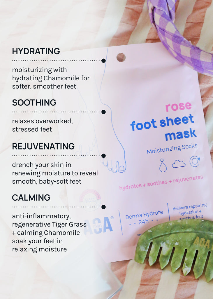 AOA Skin Rose Foot Sheet Mask  Skincare - Shop Miss A