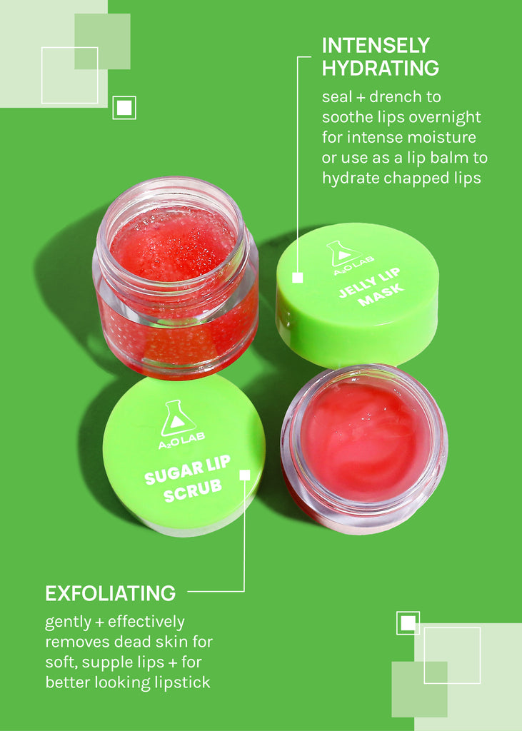 a2o Lab Sweet Pout Sugar Scrub + Jelly Lip Mask  COSMETICS - Shop Miss A