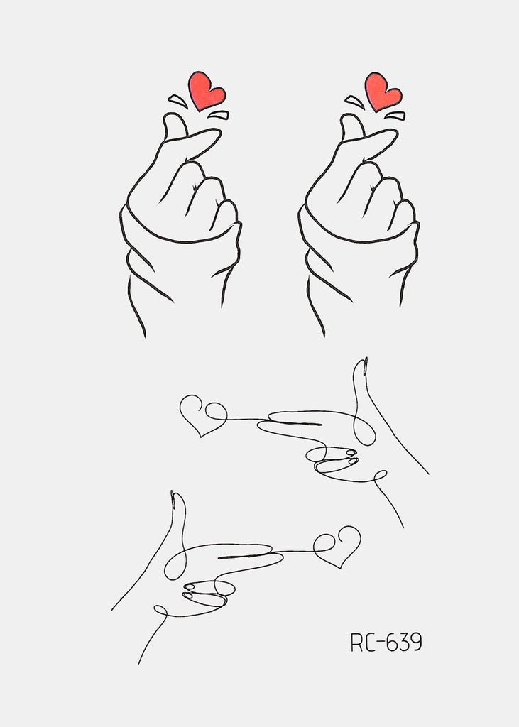 Tattoo - Finger Heart  ACCESSORIES - Shop Miss A