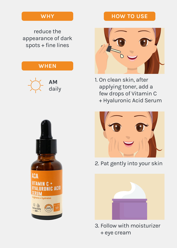 AOA Skin Vitamin C + Hyaluronic Acid Serum  Skincare - Shop Miss A