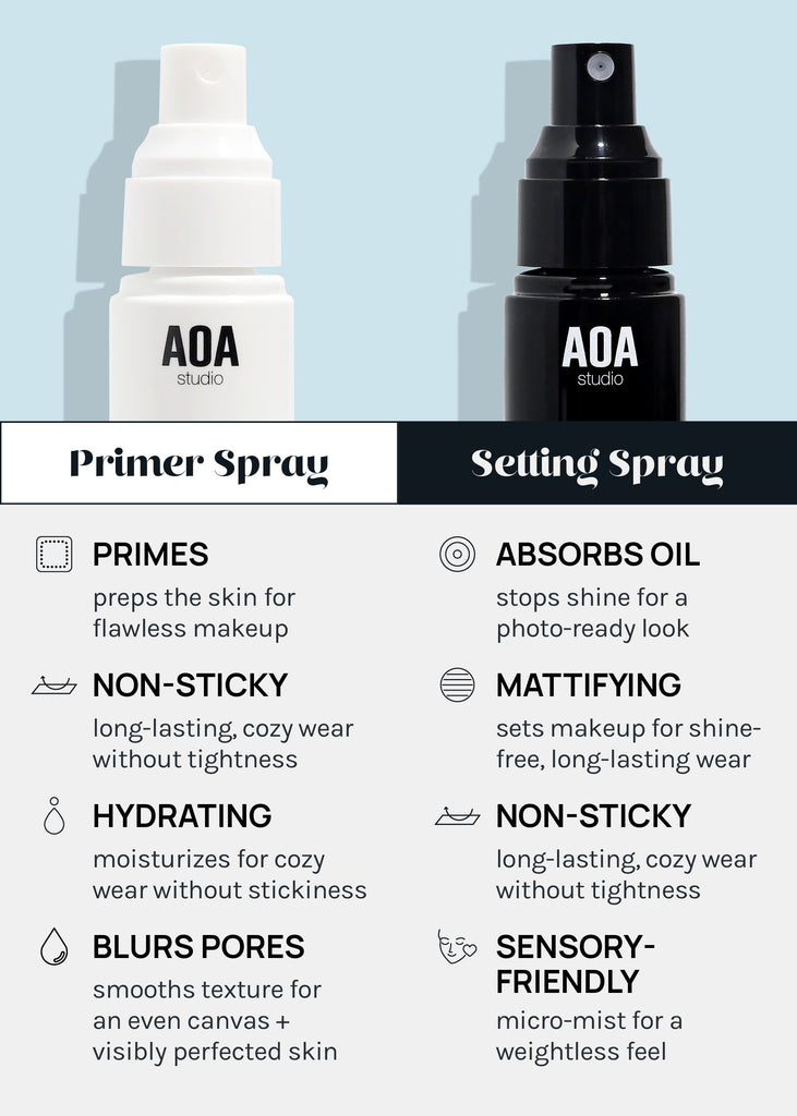 AOA Flawless Primer & Matte Setting Spray  COSMETICS - Shop Miss A