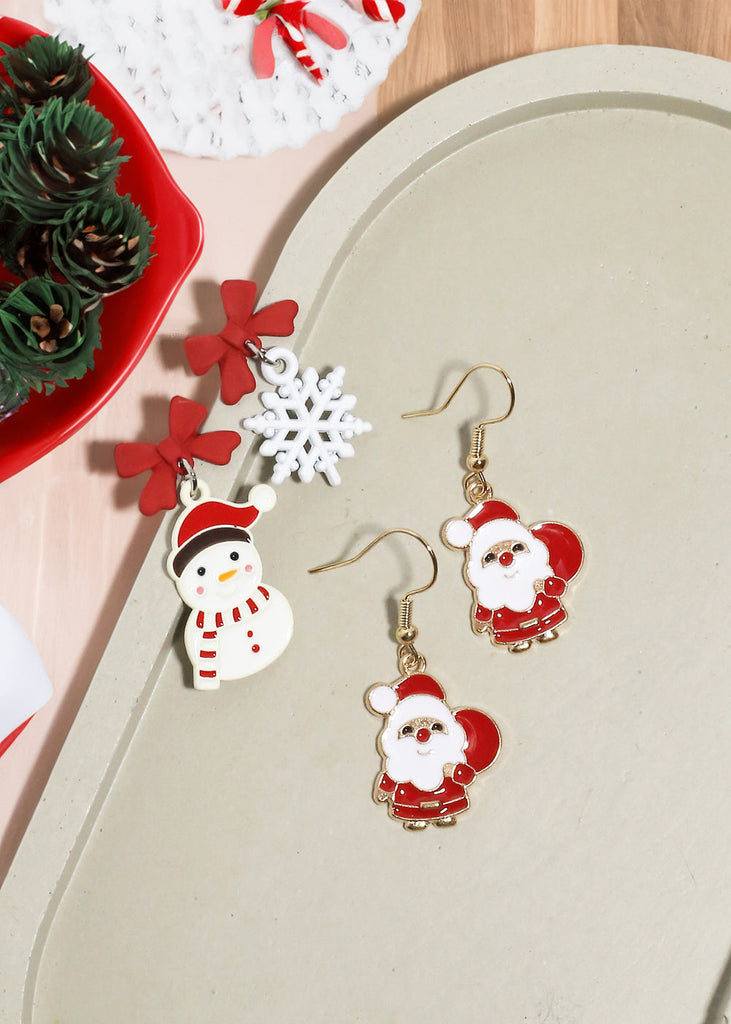 Miss A Christmas Earrings -Snowman  JEWELRY - Shop Miss A