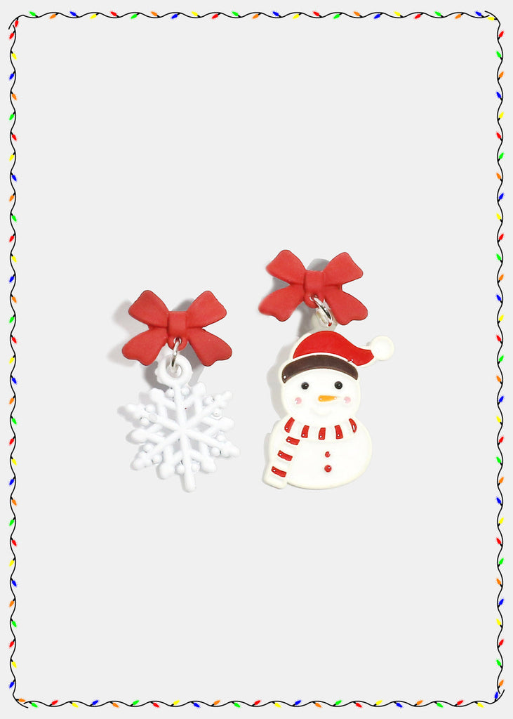 Miss A Christmas Earrings -Snowman  JEWELRY - Shop Miss A