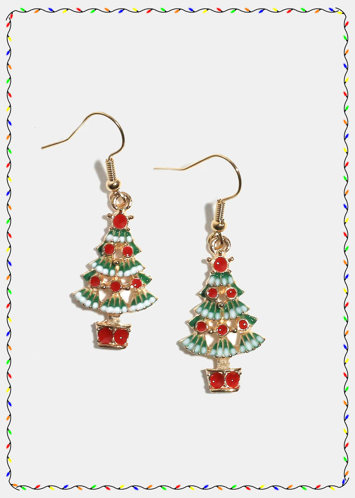 Miss A Christmas Earrings - Christmas Tree  JEWELRY - Shop Miss A