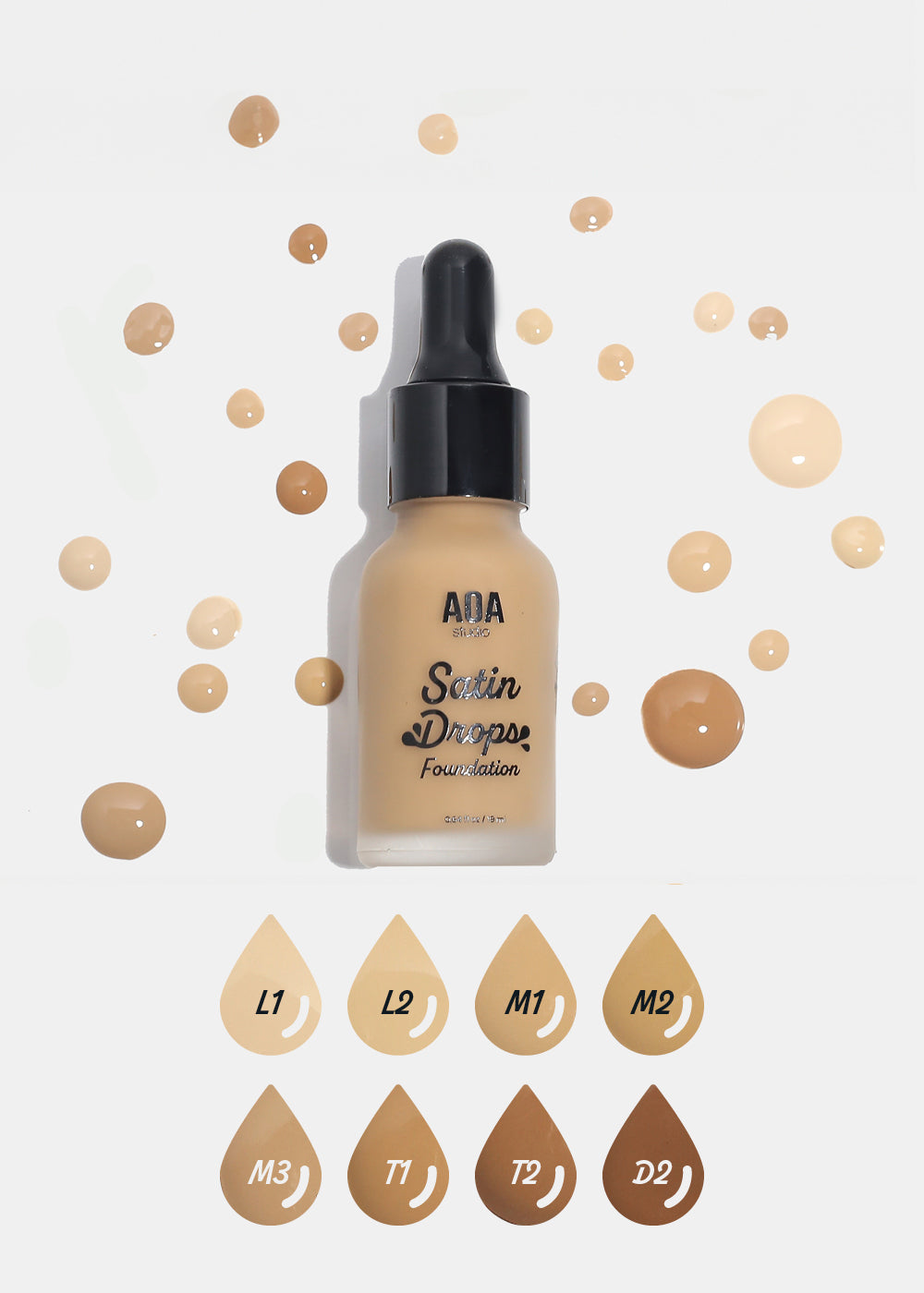 A+: AOA Drop Liquid Foundation - Light Tones
