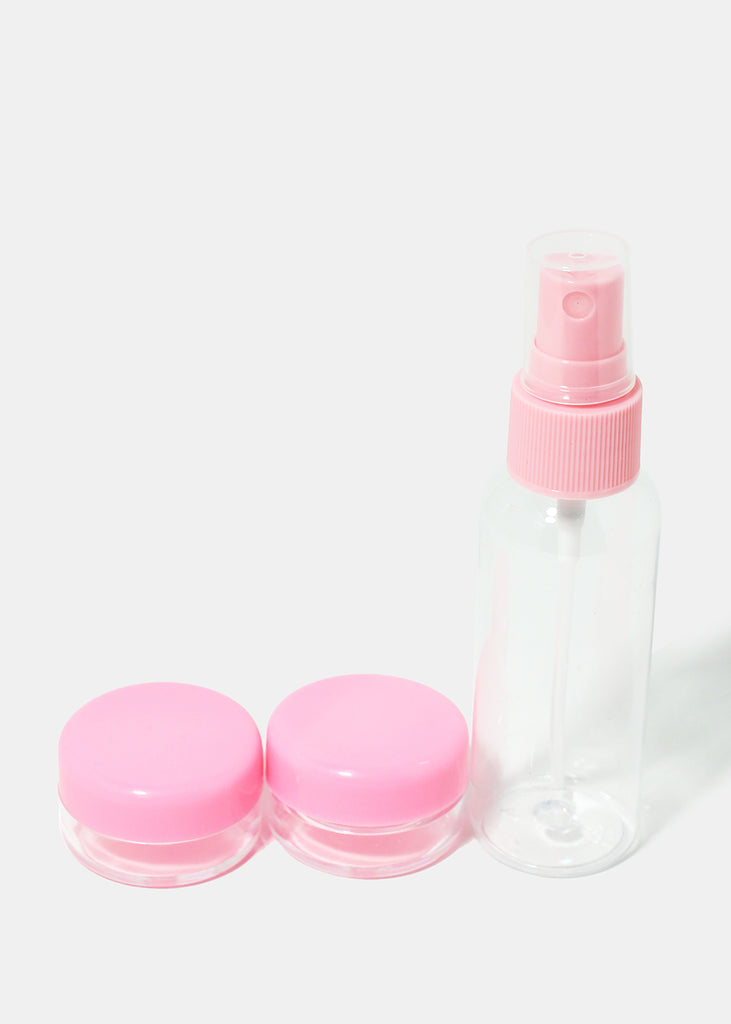 3-Piece Travel Spray Bottle & Jar Set Pink LIFE - Shop Miss A