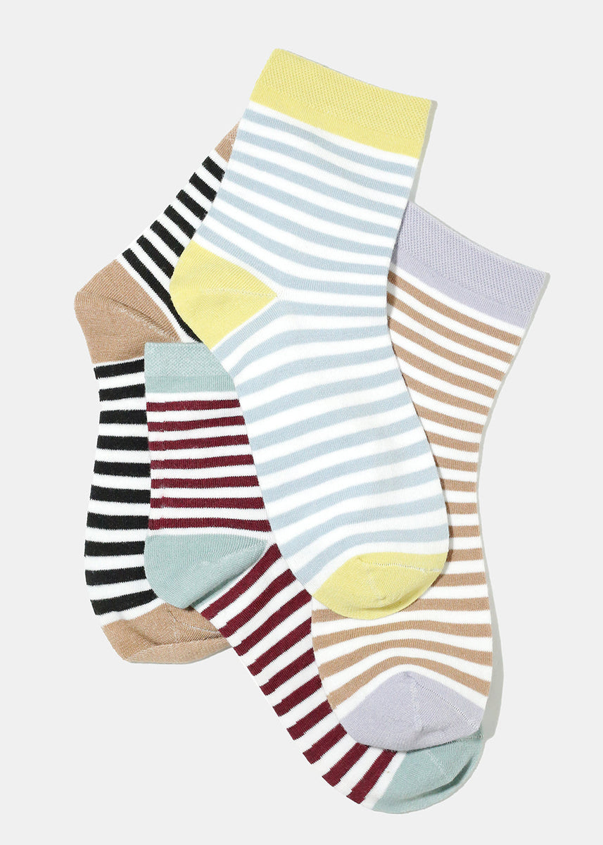 Stripped Crew Socks – Shop Miss A