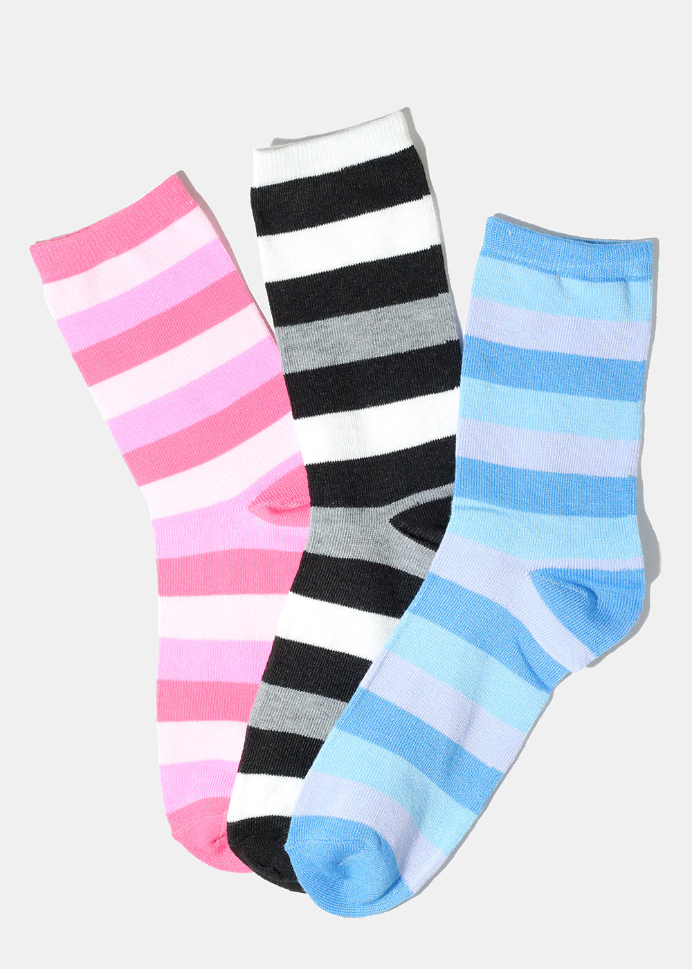 Fuzzy Socks with Stripes – Shop Miss A