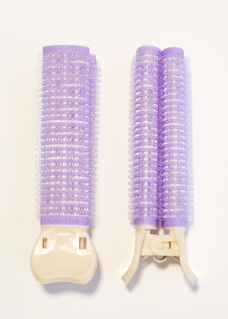 2 Piece Velcro Hair Volume Rollers Purple HAIR - Shop Miss A