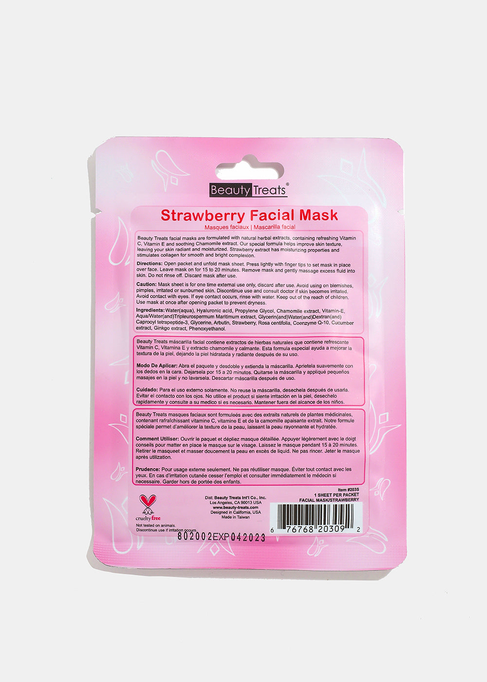 Glitter Strawberry Face mask hot