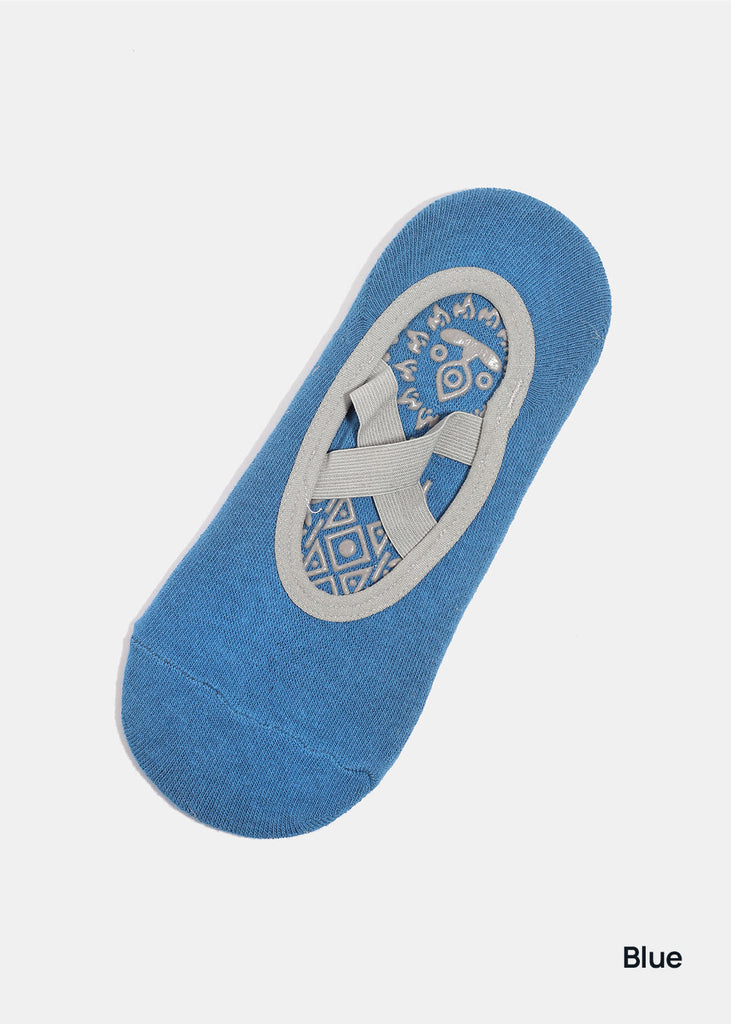 Miss A Yoga Socks Blue ACCESSORIES - Shop Miss A